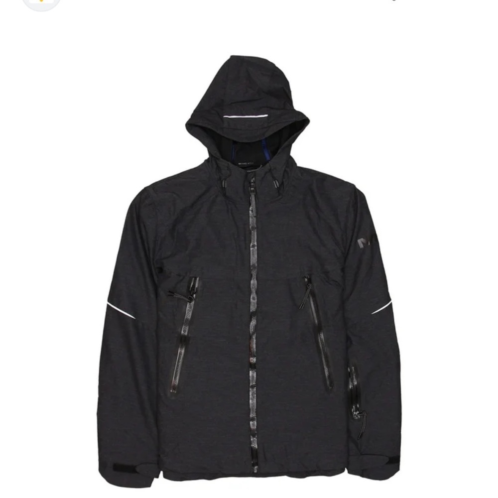 Michael Kors Black Hooded Performance Jacket